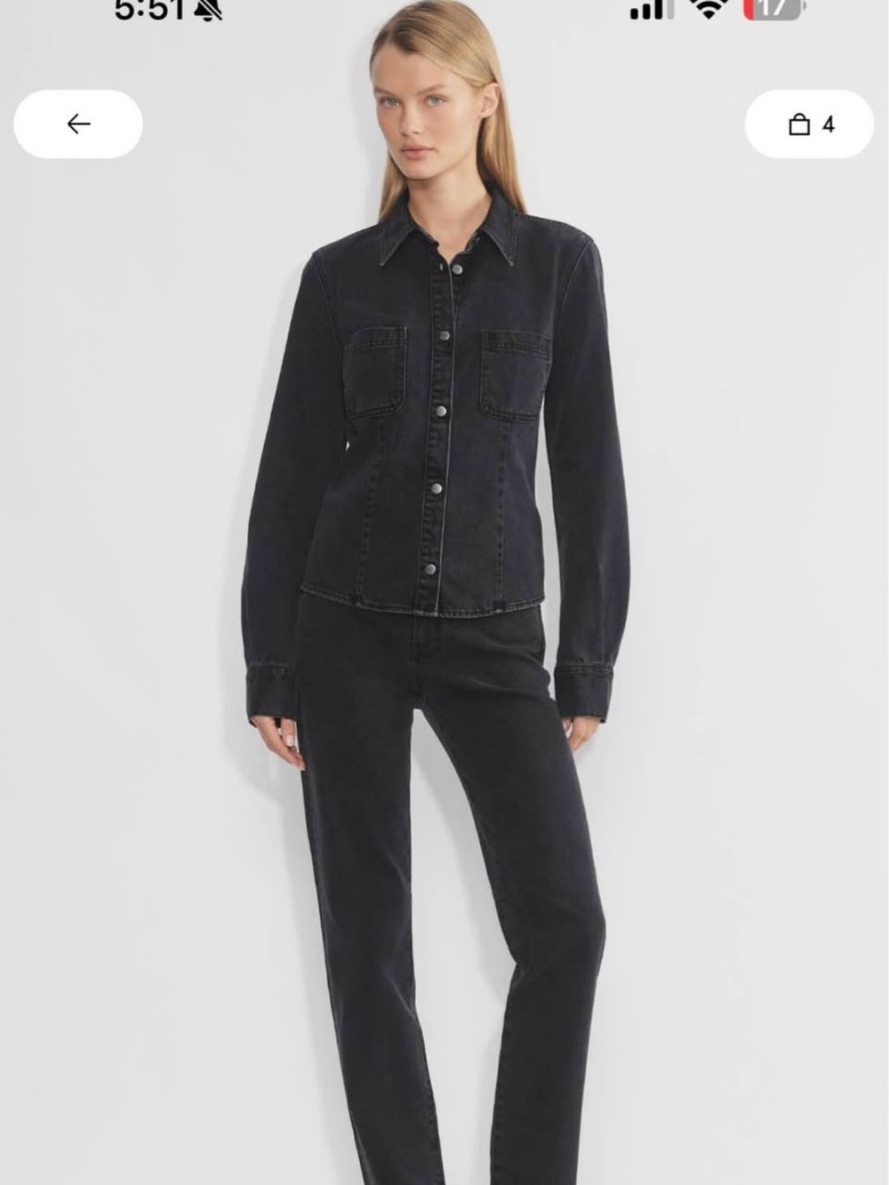 Women's Denim jacket Black — Classic Everyday Denim